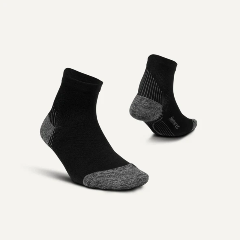 Feetures Elite Ultralight Plantar Fasciitis Relief Quarter in Black-1